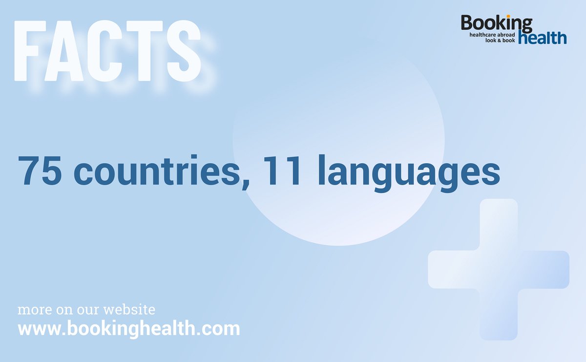 booking_health's tweet photo. ๐นToday, Booking Health serves patients from 75 countries in 11 languages.
More on our website https://t.co/29LBF9JpYg
#BookingHealth
#BookingHealth_treatment
#medicaltourism
#medicaltravel
#travelforhealth
#treatmentabroad
#healthtravel
#treatmentingermany https://t.co/psQt8e81m1