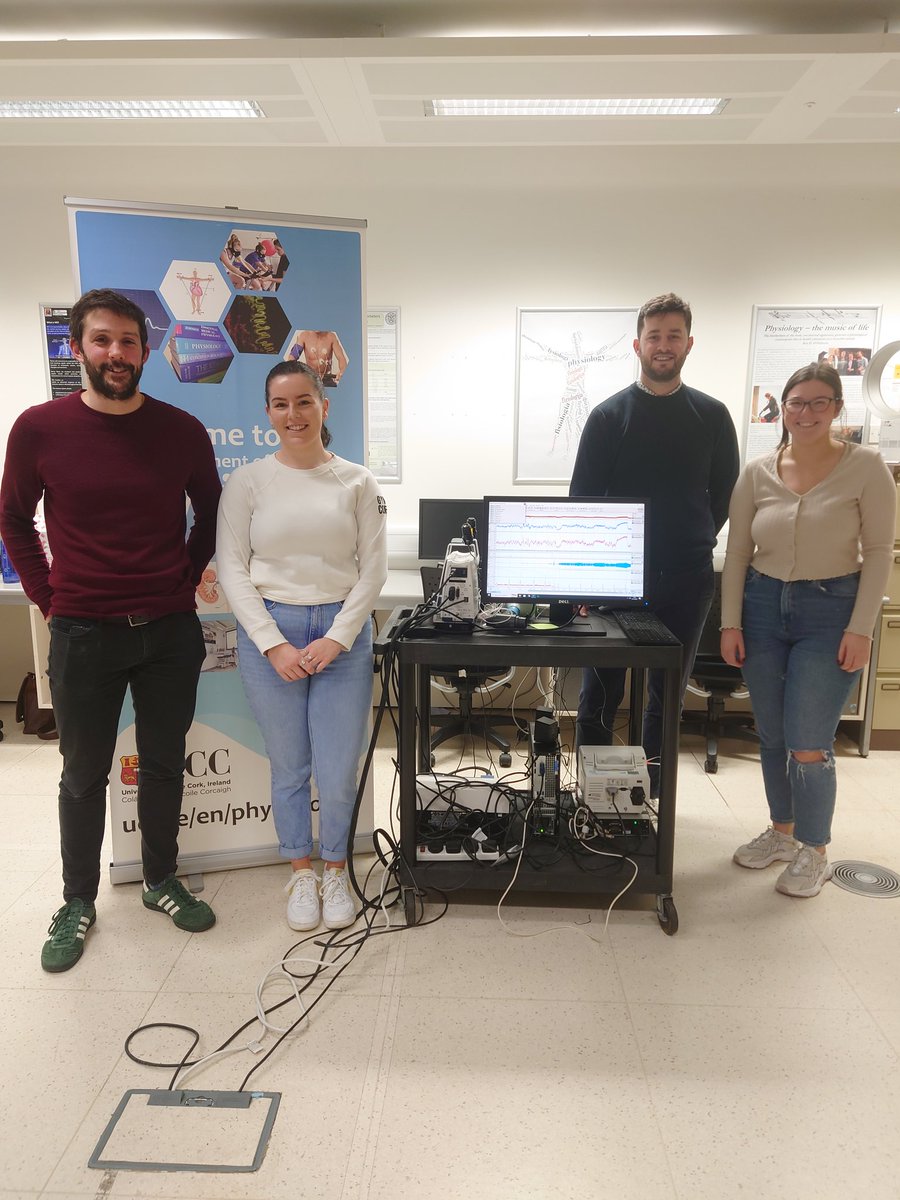 All smiles after a successful start to a new study. Characterising the effects of female sex hormones on cerebrovascular function. Enthusiastic collaborators welcome! @UCCPhysiology @UCCMedHealth #womenshealth #brainhealth #cerebralbloodflow #physiology
