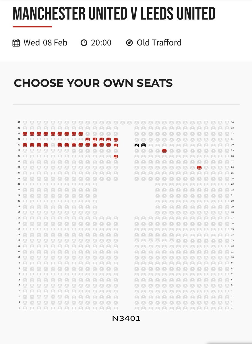 Tickets on sale!

Manchester United v Leeds
 
Few tickets available 

Click the link to buy tickets.manutd.com/en-GB/events/m…

#SayNoToTouts #ManchesterUnited #MUFC #Mufctickets #ManUnited #ManUtd #MUFC_FAMILY #ManUtdFaceValue #Leeds