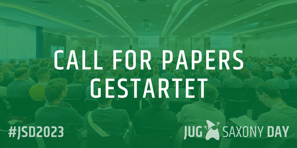 jugsaxony's tweet photo. Raus aus dem Winterschlaf und hinein ins Getummel 😀 - Der #CallforPapers für den JUG Saxony Day 2023 ist heute gestartet. Was habt Ihr für spannende IT-Themen? https://t.co/YGlccm6qYM #JSD2023 #softwaredevelopment #softwarearchitektur #technologies #framework #MachineLearning https://t.co/fPjscHSDVJ