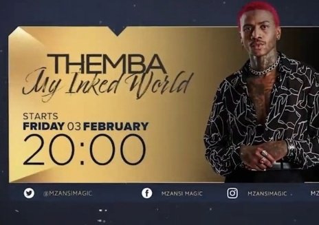 #ThembaMyInkedWorld let's watch in numbers Ghostnation our King will be on our screens on @Mzansimagic 

THEMBABROLY ON MZANSI MAGIC
THEMBA MY INKED WORLD
#ThembaBroly