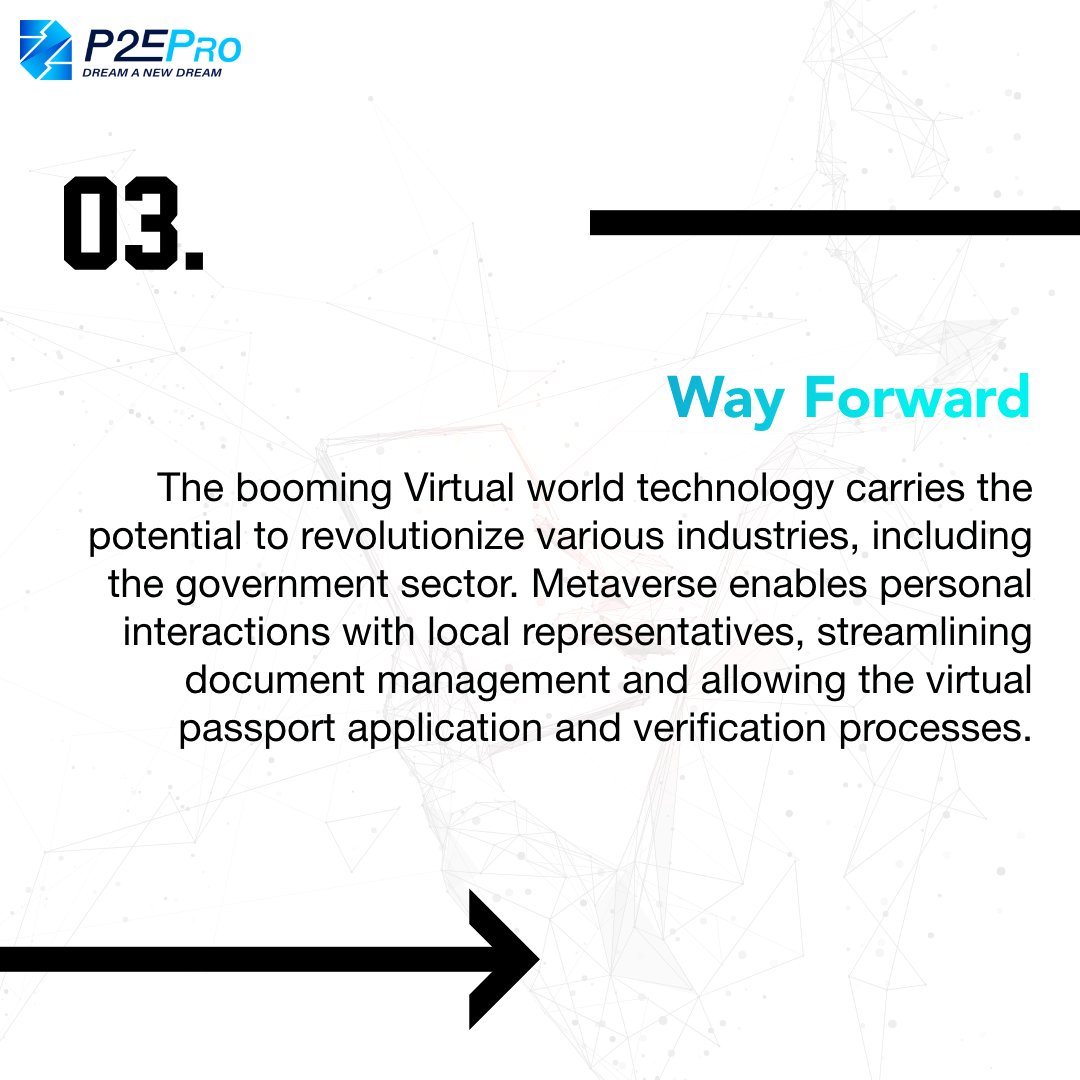 P2E_Pro's tweet photo. It’s time for the government sector to utilize the latest technology and make things easier for the government and the customers without the need for any Central Authorities.

#p2e #p2epro #virtualreality #web3 #egovernance #innovations #virtualrealityworld #metaverse https://t.co/X9allR6Wyp