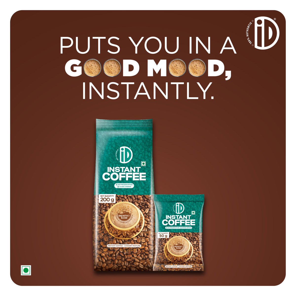 Who called it iD’s instant coffee and not iD’s instant mood-lifter?
 
#instanthappiness #instantcoffee #iDcoffee #breakfastcoffee