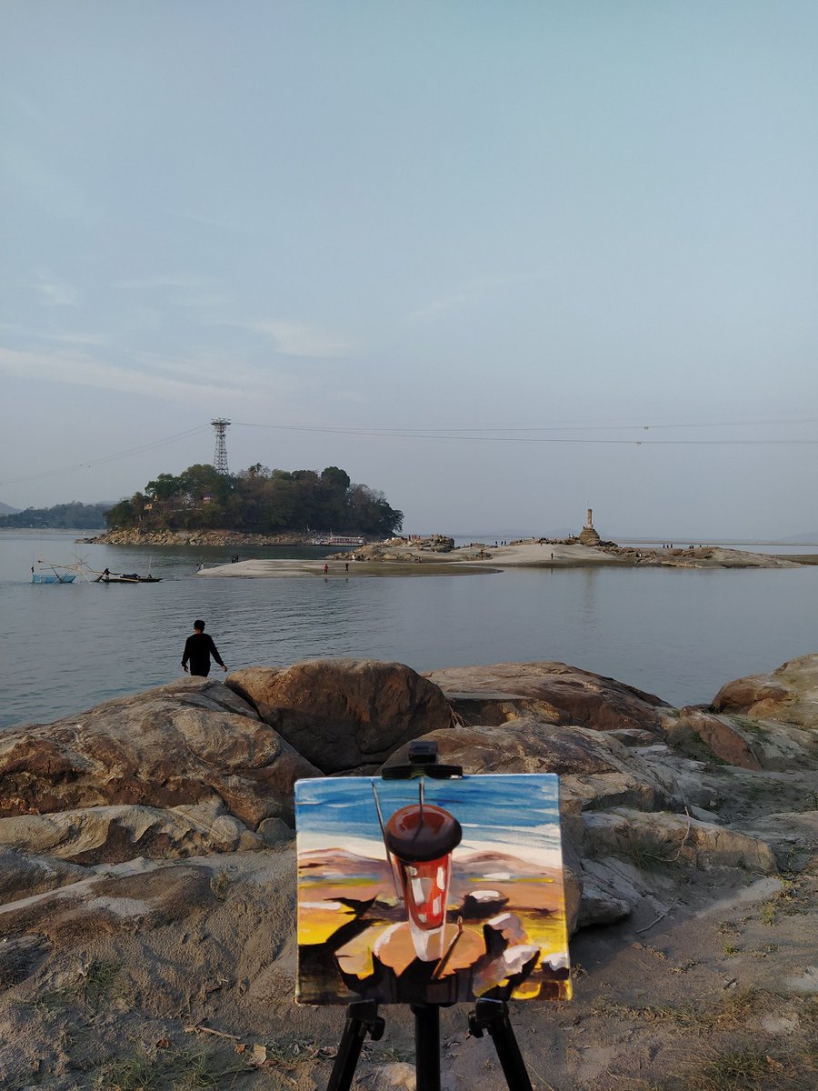 xhobdo's tweet image. Serenity
.
.
Urvashi Island, Brahmaputra Riverside, Guwahati, February 2022 

🌟 Artwork in photo by Bidyut Saikia, O' Hen Art Studio rupamsarma.blogspot.com/2023/01/sereni… #Brahmaputra #EverydayNEIndia #Guwahati #ShotOnXiaomi #xhobdo