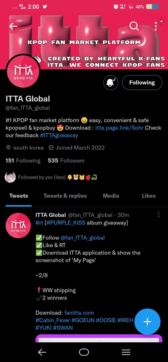 justweus's tweet photo. @fan_ITTA_global thank u so much for the ga 💜🫶🏽 https://t.co/Lu6xgi7ww1