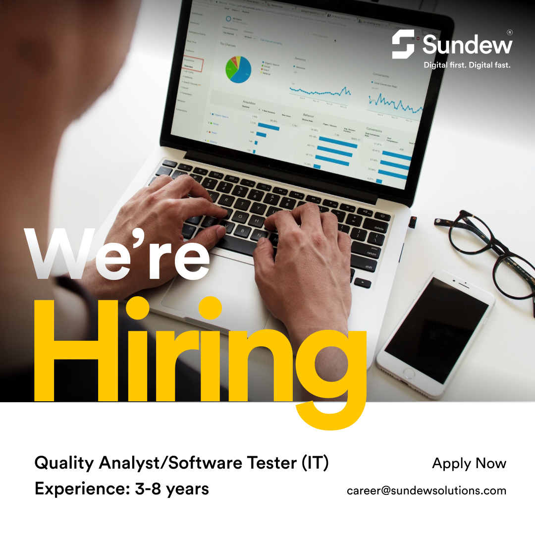 Aspiring for growth & challenge in your career? We are hiring QAs for our Ninja Team.

#jobseekers #opportunity #work #Kolkata #jobs #jobchange #references #hiring #developer #sundew #recruitment #hr #kolkatajobs #softwaretesting #testing #qa #JIRA #SCRUM #AGILE #java