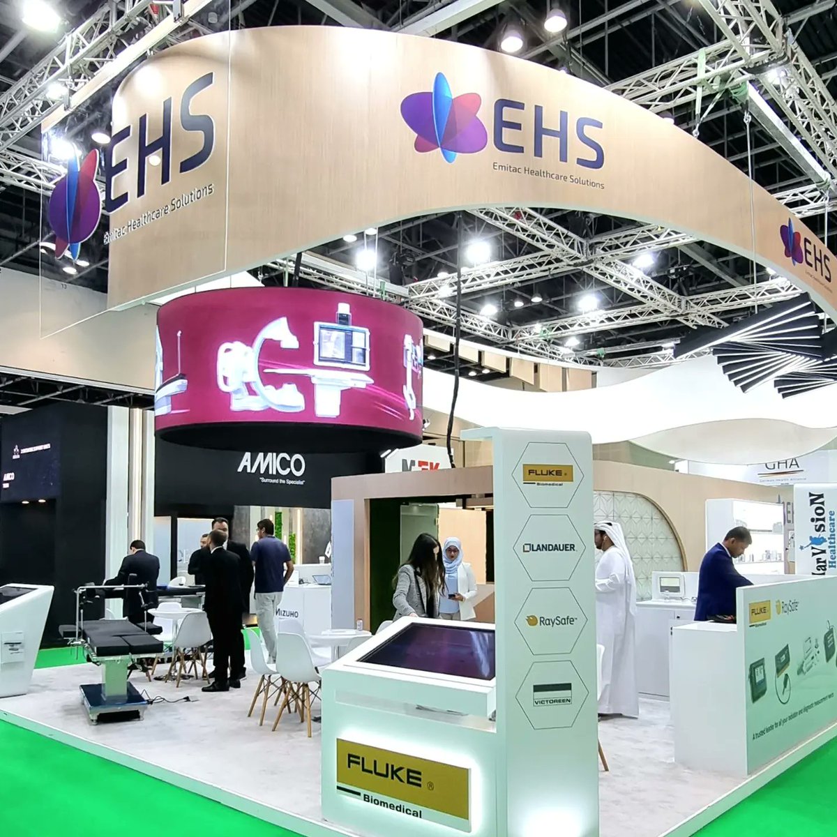 EmitacHealth's tweet photo. Set &amp; Ready for day-3 of #ArabHealth2023.

#TeamEHS #AH23 https://t.co/FnzegMJtvp