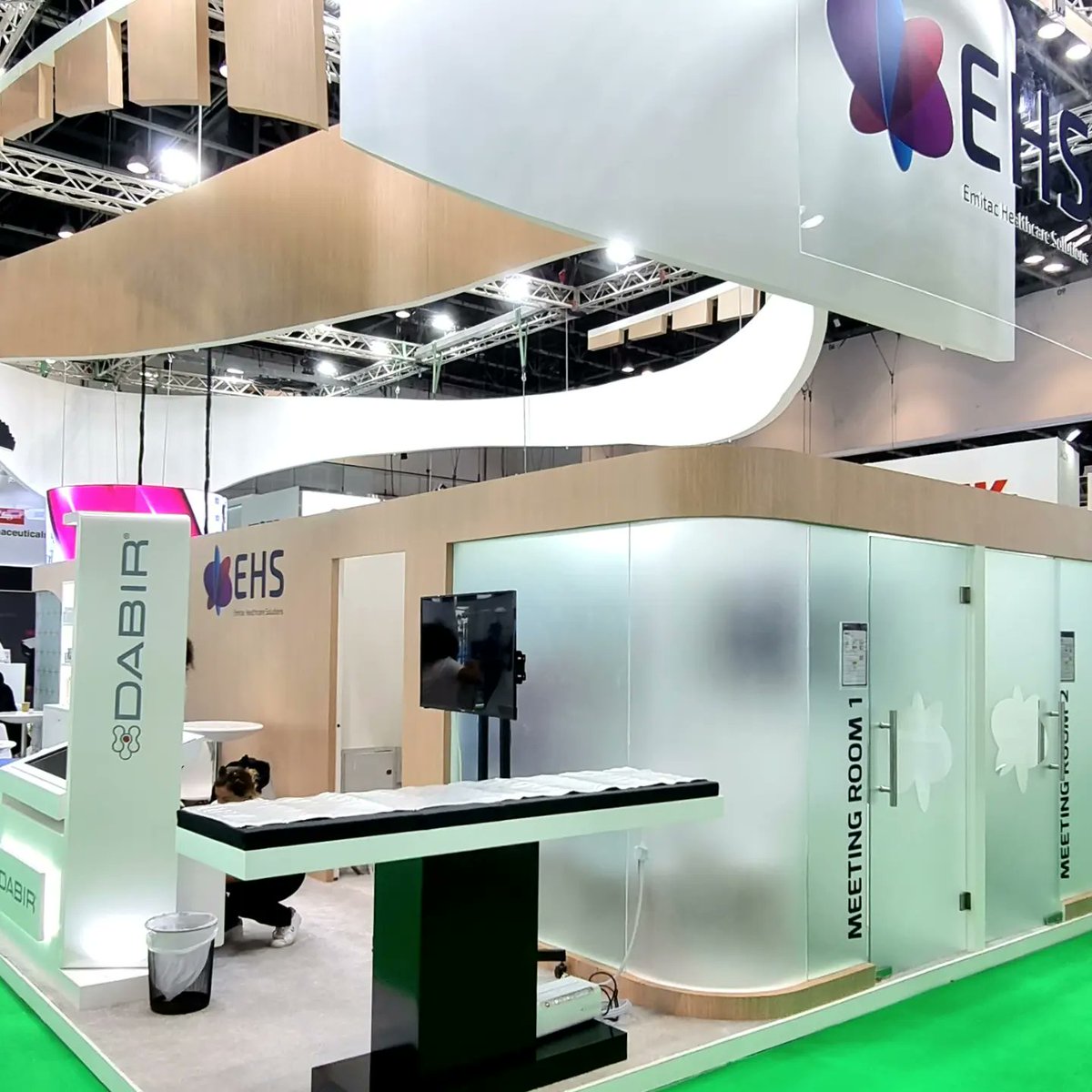 EmitacHealth's tweet photo. Set &amp; Ready for day-3 of #ArabHealth2023.

#TeamEHS #AH23 https://t.co/FnzegMJtvp