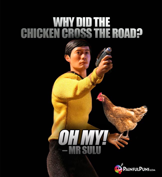 PainfulPunz's tweet photo. Q. Why did the turkey cross the road?
A. To prove he wasn't chicken.
Q. How do chickens leave the henhouse?
A. They use the eggs-it.
Q. Why didn't the bike cross the road?
A. It was too tired!
#CrossTheRoad #jokes https://t.co/zLdJWz59Gq