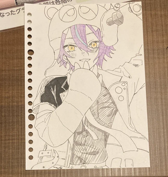 柴田さん(@sbt_m18 )に描いていただきました😭🙏優勝すぎる🎈 