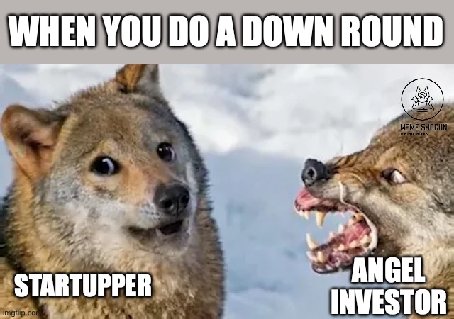 meme_shogun's tweet photo. #startups #memes #gifs #startupper #angelinvestors #downround #fundraising #toughmarket #funny https://t.co/xDpwA11GCT