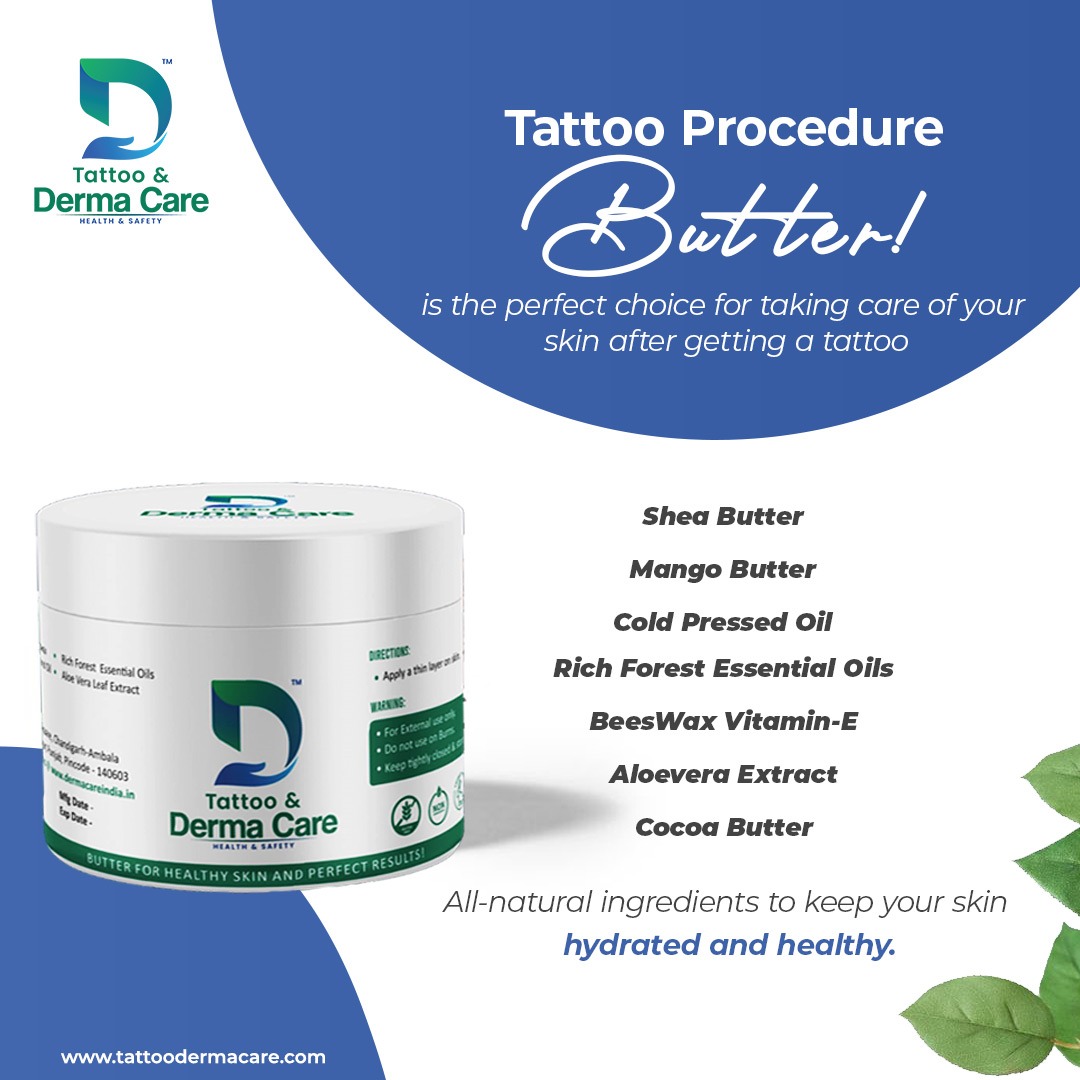 DERMACARE14's tweet photo. Make sure your skin is nourished and protected with Tattoo procedure Butter! This butter is rich in natural ingredients that keep your skin hydrated and healthy, making it the ideal choice for a rejuvenating experience. 
.
.
#tattoocare #dermacare #health #safety #aftercare https://t.co/IVkf9kjuPU