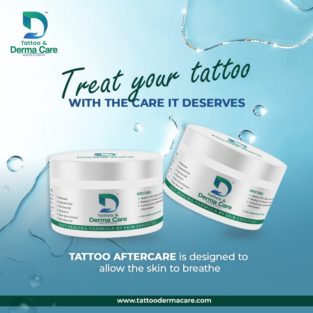 DERMACARE14's tweet photo. Taking care of your tattoo is essential for keeping it looking its best and ensuring that it lasts as long as possible. Our specially formulated tattoo aftercare product will help you
.
#tattoocare #dermacare #health #safety #aftercare #tattooaftercare #bodycare #skincare https://t.co/GM21vESs4m