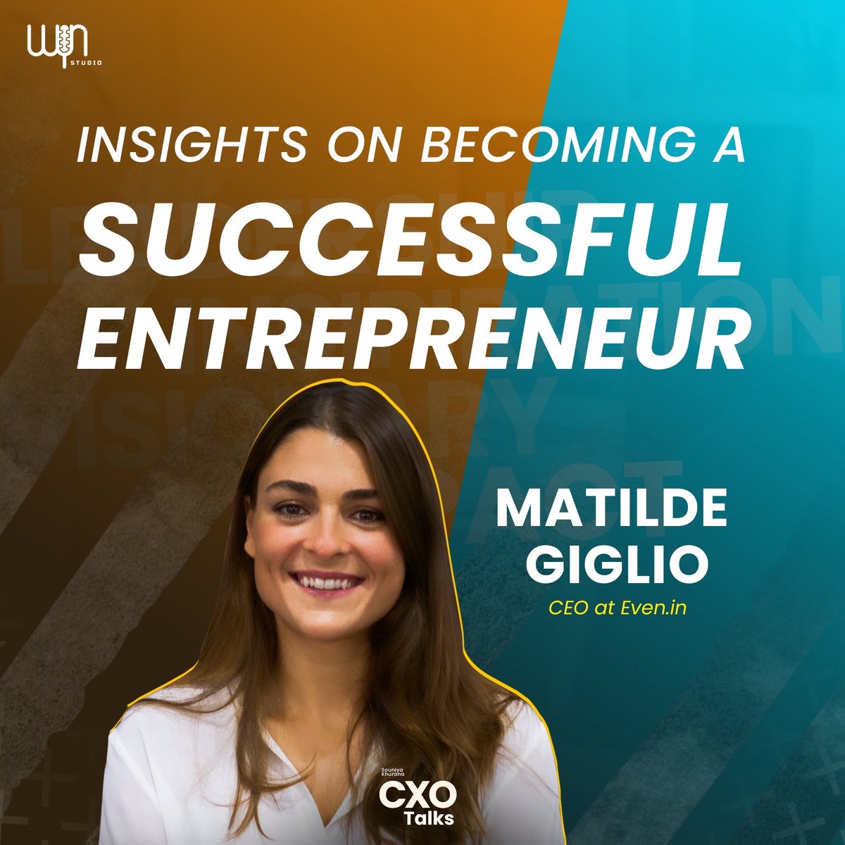 WYNStudio's tweet photo. "Hire Outstanding Talent!"

Listen to this episode of CXO Talks in conversation between Souniya Khurana and Matilde Giglio.

#wynstudio #cxotalks #podcast #ai #healthcare #opportunities #startup #entrepreneur #quality #startups #talent #entrepreneurs #founders #hospital https://t.co/wL1XmWEFOe