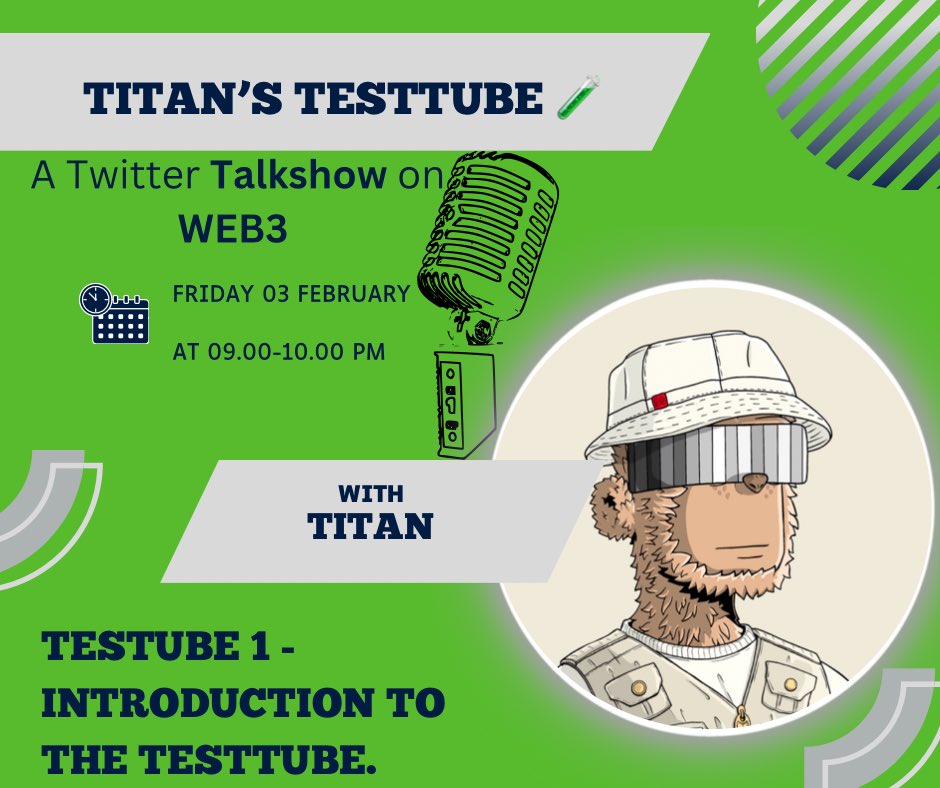 manuelpng's tweet photo. GM🧪, The first TestTube will be live on Friday! Are you ready? 
I will be sending $DOGGO to those that 
RT &amp; Comment - #testube🧪 

#twitterspaces #web3series #testtube🧪 https://t.co/g3dFTw0xWm