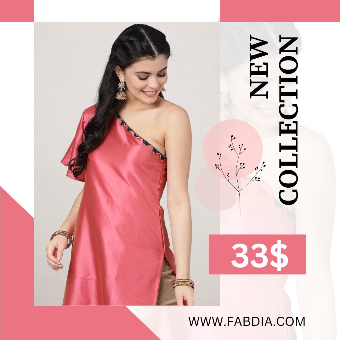 Look your best in the new Fabdia Pink Zari Boota One Shoulder Kurta With Lining. Get yours now!

Shop now: bit.ly/3RmQYfO

#fabdia #fabdiaclothing #ethnicfashion #shopthelook #fashiontherapy #newcollection #indianethnicwear #womenwear