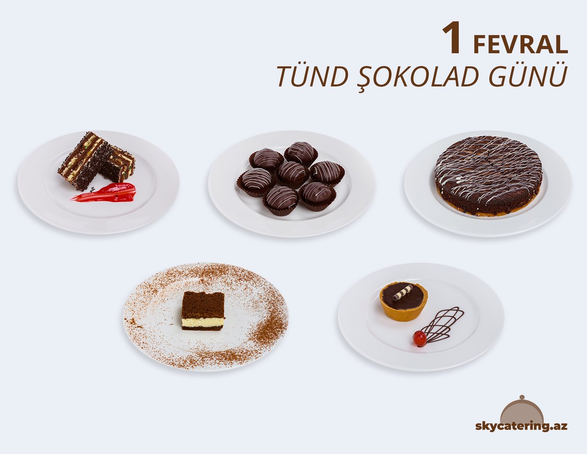 🍫 1 fevral - Tünd şokolad günüdür.

🍫 February 1 – Dark Chocolate Day.

🌐 skycatering.az

#ASG #asgskycatering #asggroup #asgba #catering #azerbaijan #onboardmeal #culinary