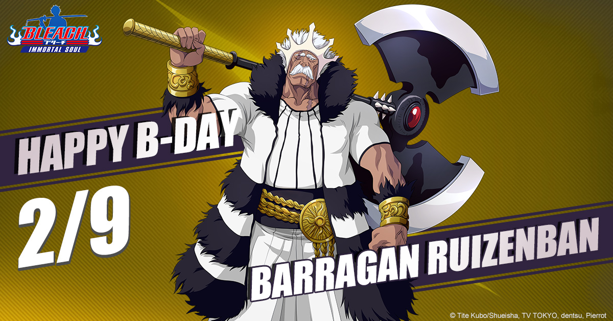 Bleach Immortal Soul on Twitter "Today is February 9, Barragan