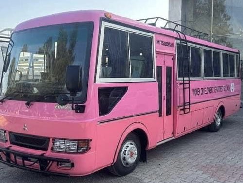 Women Development Department <a href="/GovtofAJK/">Govt of Azad Jammu & Kashmir</a> took a step further to provide safe travel facility to women &amp; girls and for achieving #SDG5, #GenderEquality by launching AJ&amp;K's first ever women only bus service in #Muzaffarabad City.
#Agenda2030