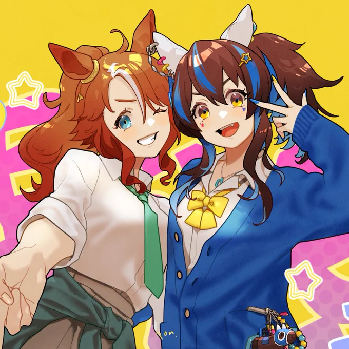 平成ギャルコス爆逃げコンビウェーイ#ウマ娘 #メジロパーマー #ダイタクヘリオス 