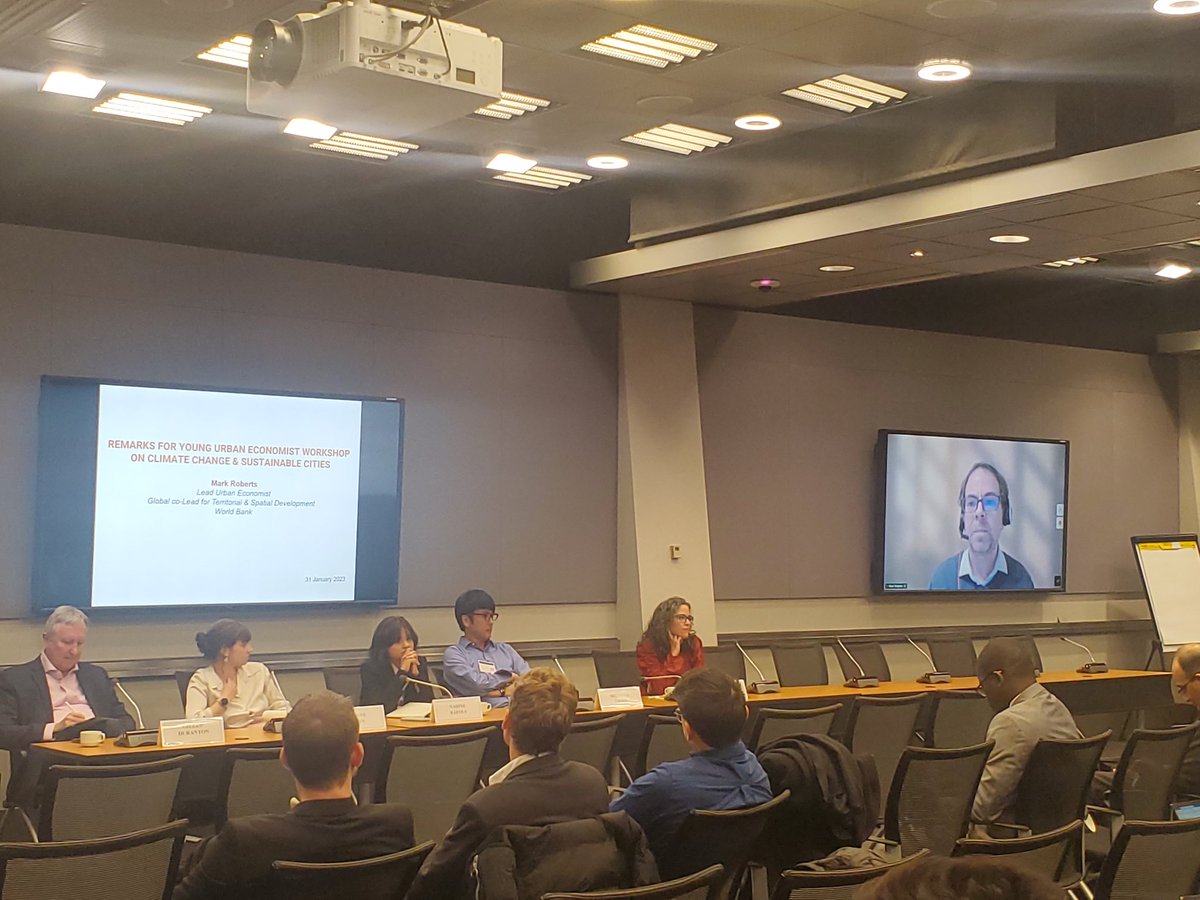 mroberts10013's tweet photo. It was a pleasure to give a few remarks at yesterday’s @wb_research @The_IGC @ElliottSchoolGW Young Urban Economist workshop on climate change & cities. Check-out the great papers that were presented at
https://t.co/PEja6l62eA #UrbanizationConf https://t.co/Pz5GPzQlQf