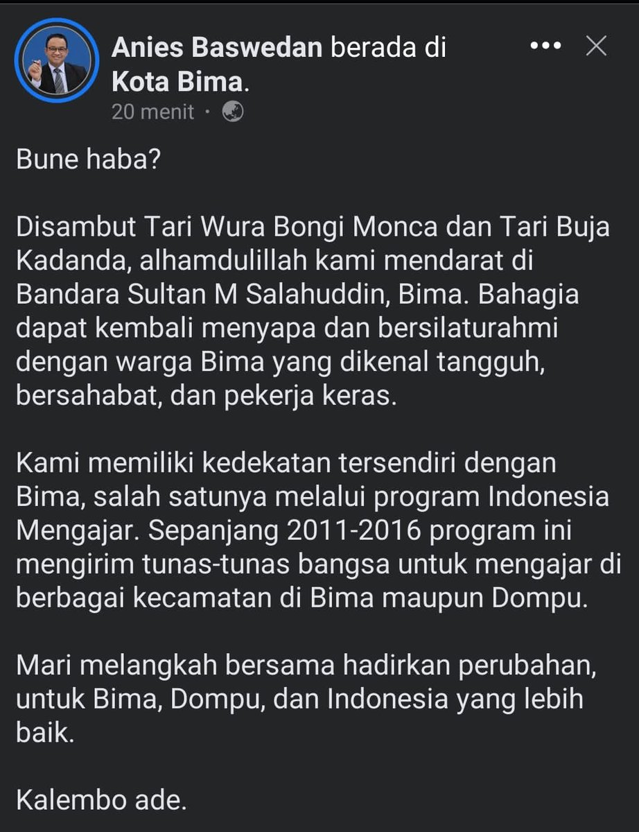 pro_anies's tweet photo. Kegiatan Anies Baswadan di Bima di hadiri masyarakat umum orang tua maupun anak-anak https://t.co/JpwwZIlnIv