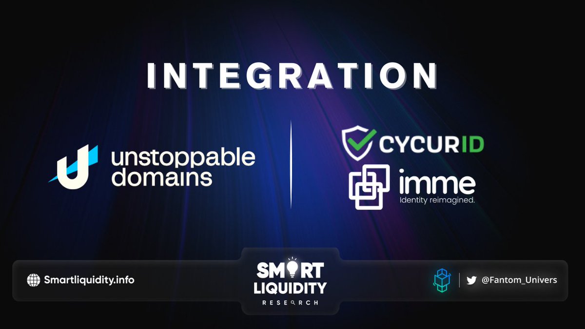 ☀️ @Cycurld identity wallet @Getyourimmeid now supports @Unstoppableweb Domains!

☀️ #imme the world’s first regulated and compliant digital identity and crypto wallet.

🔽INFO
imme.io