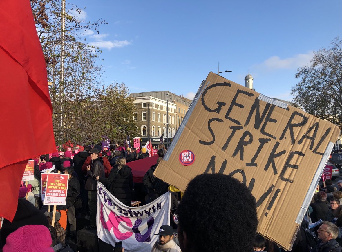 UCL protest tweet media