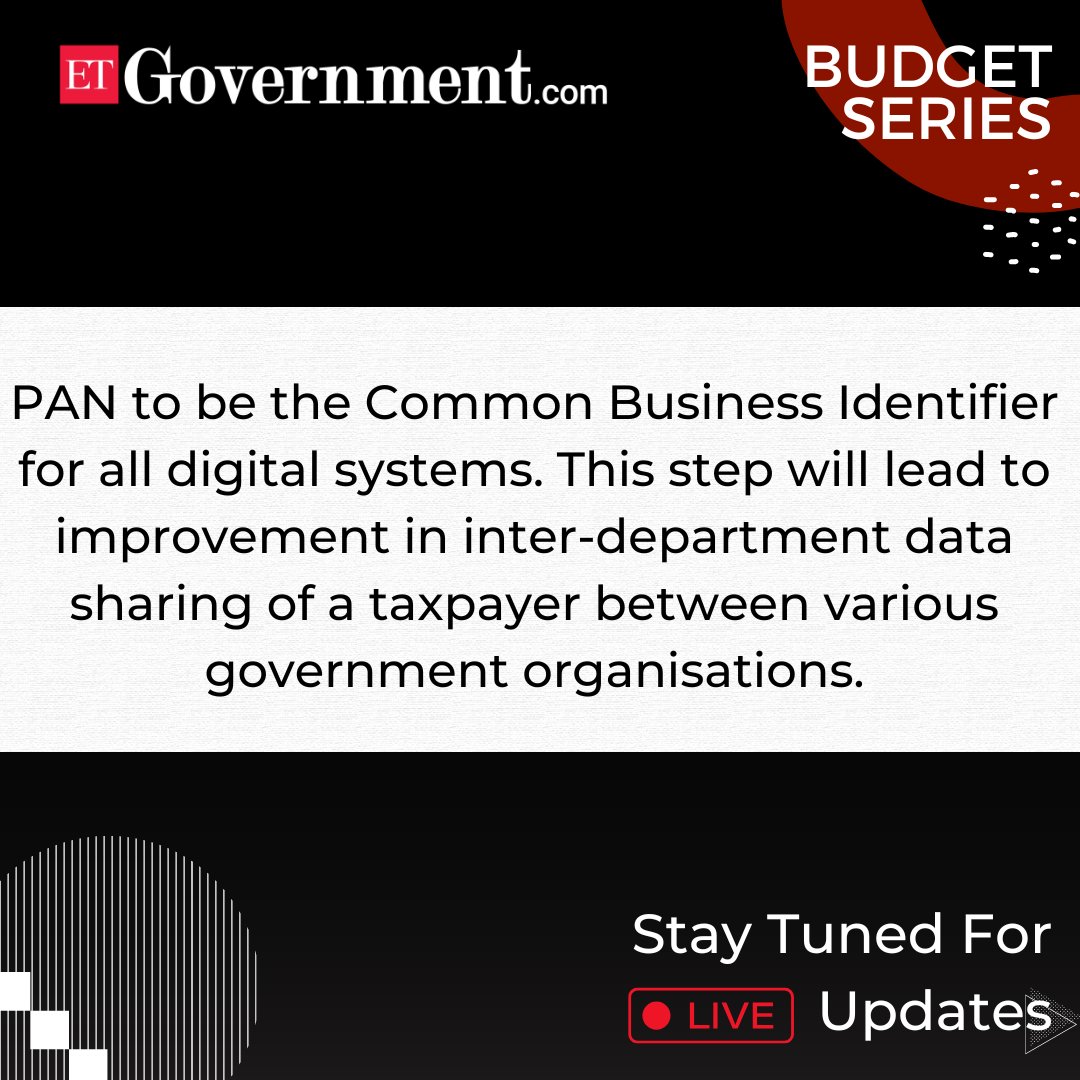 ET_Government's tweet photo. (1) New Update from the #budget2023! Get the latest big stories right here.
#budgetseries #budgetlive #staytunedformore https://t.co/LYdx2LdrFH