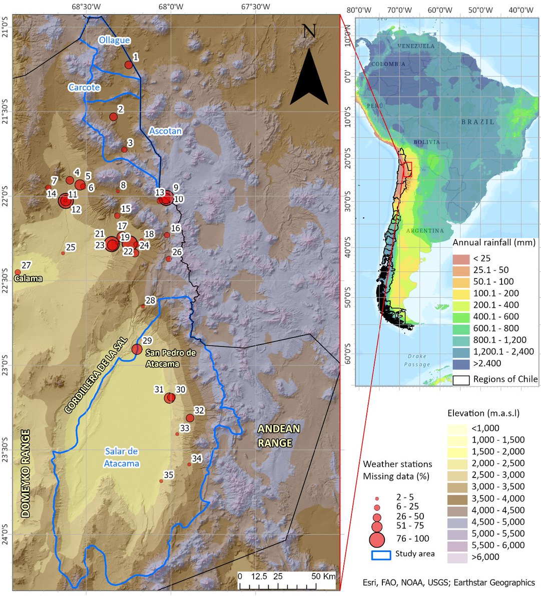 📄Precipitation extremes in the Puna of #Atacama Desert, #Chile: How to manage current and future uncertainty?
Pablo Sarricolea, Hugo Romero, Roberto Serrano, Oliver Meseguer, Vincent Dubreuil, Beatriz M. Funatsu
DOI: doi.org/10.14198/INGEO… 
#ig79 #geography