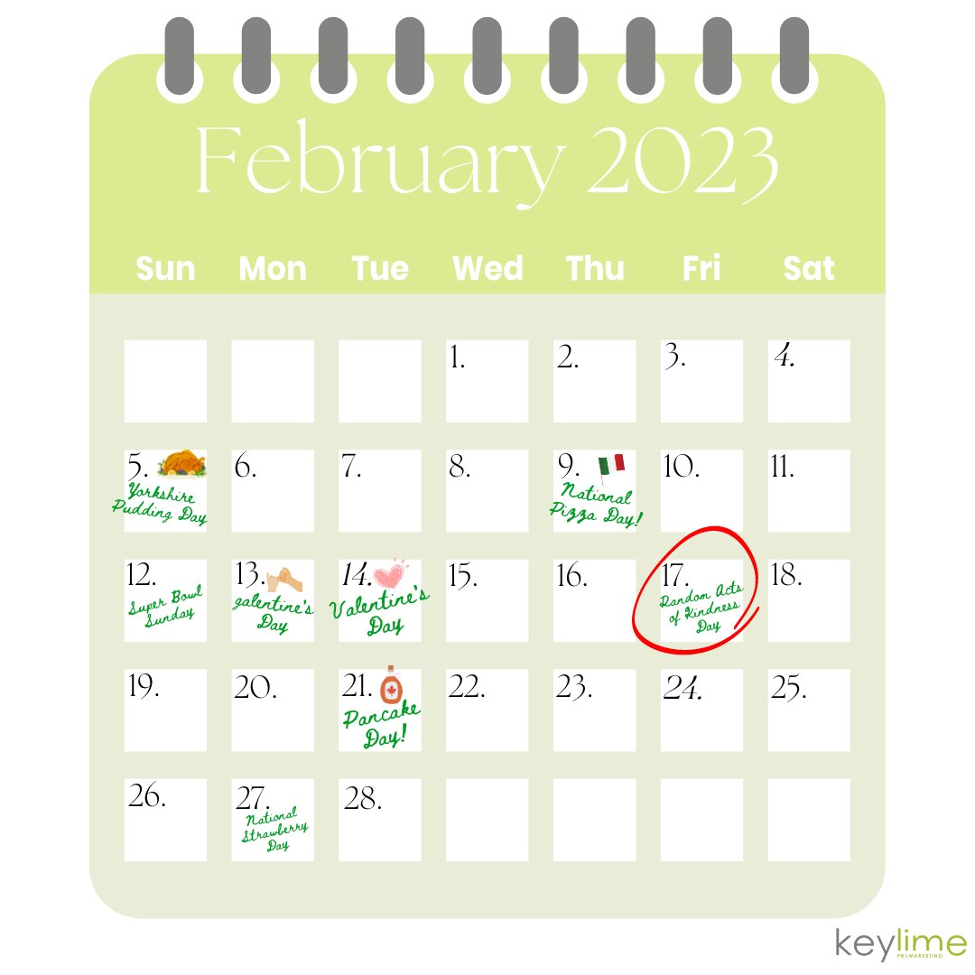 KeyLimePR's tweet photo. Hello February! 👋 Who's excited for the start of a new month? 🌷 https://t.co/578X39vTOG