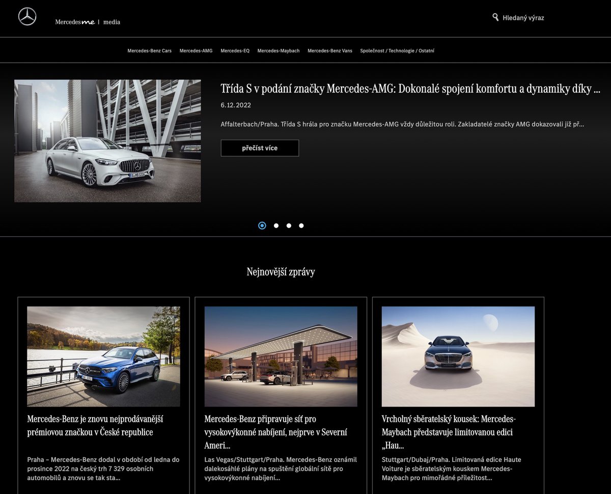 CzBenz's tweet photo. České zastoupení značky #MercedesBenz spustilo webové stránky pro média a novináře. Najdete zde přehled tiskových zpráv v češtině a snímky pro využití v médiích. https://t.co/gMXSD15nwK https://t.co/JWu9N5PY4f