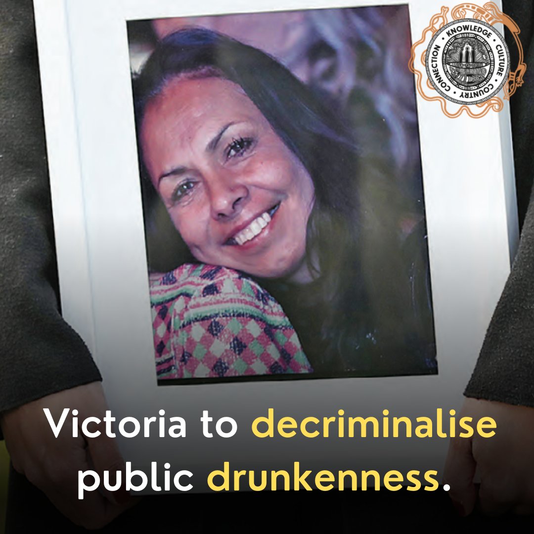 Public drunkenness will be decriminalised in Victoria in November following a commitment from the Andrews government at the start of a 2019 coronial inquest into Yorta Yorta woman Tanya Day’s death.

MORE: koorimail.com