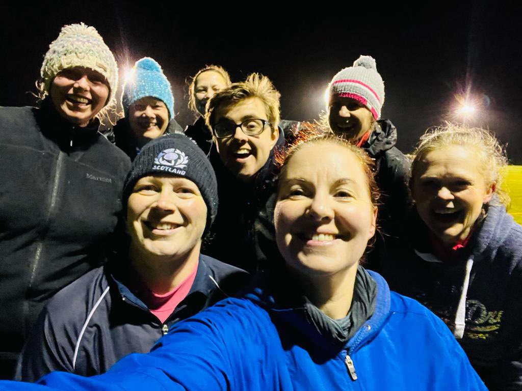 The women’s side working hard last night at training!!