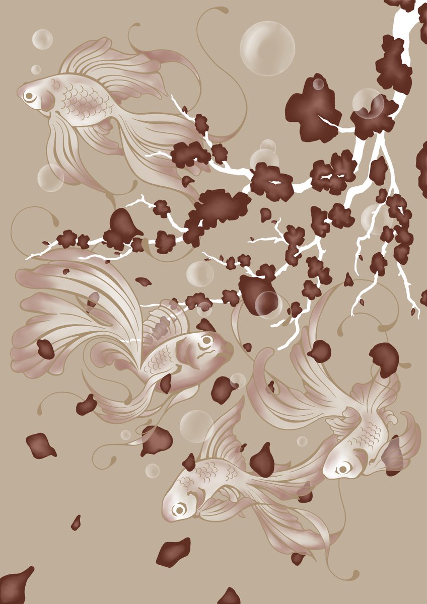 Delirious_Pop's tweet photo. Swimming in Glass
#krita #kritaart #art #goldfish #cherryblossoms https://t.co/ntxEdfzr40