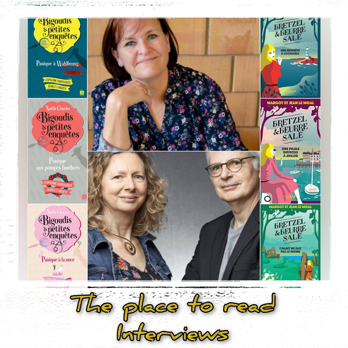 • INTERVIEWS LIVRESQUES •

Coucou mes Bookinautes chéris ! Je suis ravie de vous proposer une double interview... Voire une triple : j'ai eu le plaisir de solliciter Naëlle Charles ainsi que Margot et Jean Le Moal pour papoter cosy mystery ! 🤩

⬇️ deslivresetmoi7.fr/2023/02/the-pl… 😘