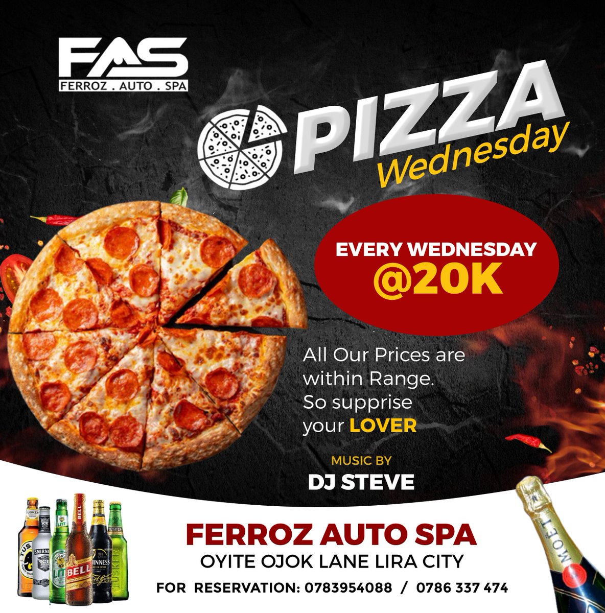 FerrozLounge's tweet image. Its Pizza 🍕 day!!
Pizza Wednesday at @FerrozAutoSpa is an absolutely vibe. Pizzas on promotion with lots of good vibes. 
Every Wednesday @ 20k
@DjSteve on the decks

#Pizzawednesday
#FerrozAutoSpa