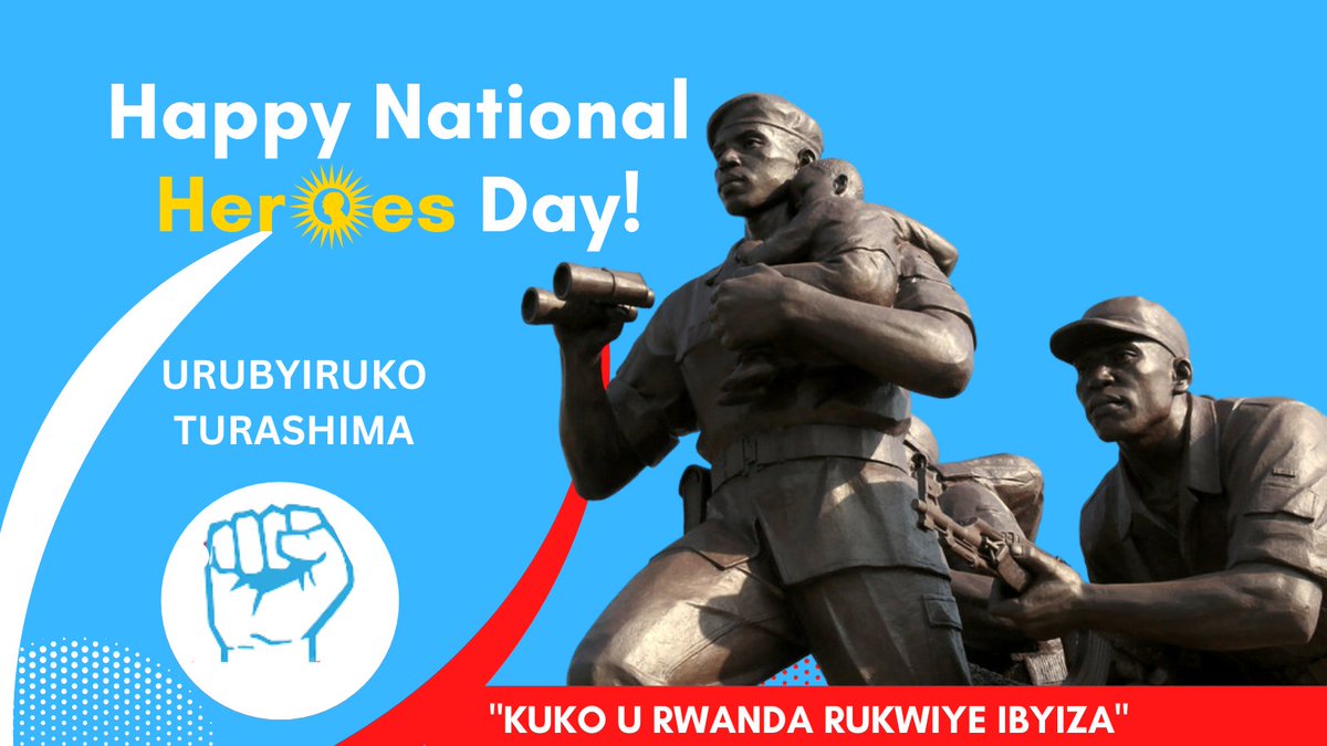 Today, we honour the heroes of Rwanda who have selflessly dedicated themselves to building a better future for Rwandans. Their courage, determination, and unwavering spirit are shining examples to us. As youths, we Thank RPF for taking the lead ✊✊ #HeroesDay2023💪