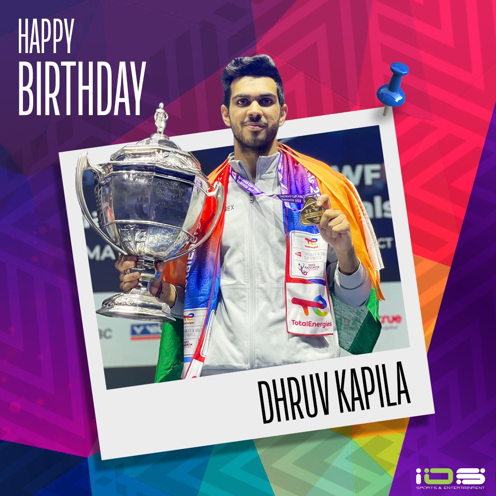 iosindiaoff's tweet photo. Heartiest Birthday wishes to our young badminton star and Thomas Cup winner, @dhruvkapilaa.
.
#happybirthday #birthdaywishes #DhruvKapila #Badminton #TeamIOS #TeamIOSSports #IOSAthlete #IOStalent #IOSmanagement #AthleteManagement #TalentManagement https://t.co/NuBo3CCxLO