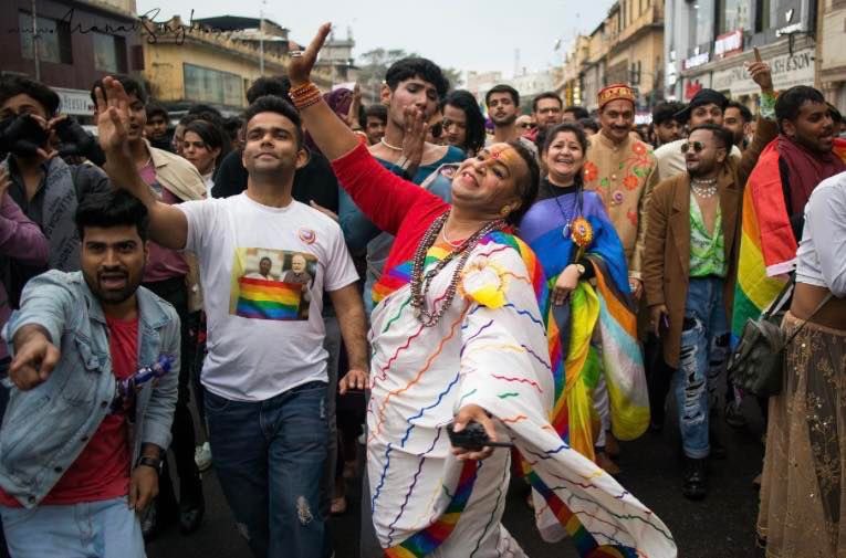 QKnitFoundation's tweet photo. Some colourful snaps from the Pink City Pride. 🌈🌈

Jaipur hosted Queer Gulabi Pride on Sunday 29th Jan 2023.

PC: Manav Singhi

#theqknit #pride #jaipurpride #queergulabipride #jaipur #rajasthan #prideparade #lgbtpride #love #picture #photo #photography #loveislove #acceptance https://t.co/MkVB4jZqrZ