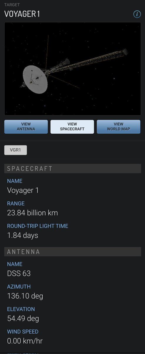 #DespuntandoElDía #DSS63 #70mAntenna #MDSCC #Trabajo #Tracking 📡 ➿ 🛰️ 🪐 🌌 <a href="/Madrid_DSN/">MadridDSN</a> #Voyager1 
#DSN
🇭🇲 🌏 📡 🇪🇸 🌍 📡 🇺🇲 🌎 📡