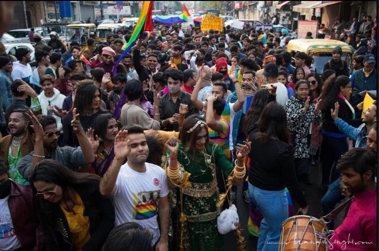 QKnitFoundation's tweet photo. Some colourful snaps from the Pink City Pride. 🌈🌈🌈

Jaipur hosted Queer Gulabi Pride on Sunday 29th Jan 2023.

PC: Manav Singhi

#theqknit #pride #jaipurpride #queergulabipride #jaipur #rajasthan #prideparade #lgbtpride #love #picture #photo #photography #loveislove #india https://t.co/2vh02UFF3V
