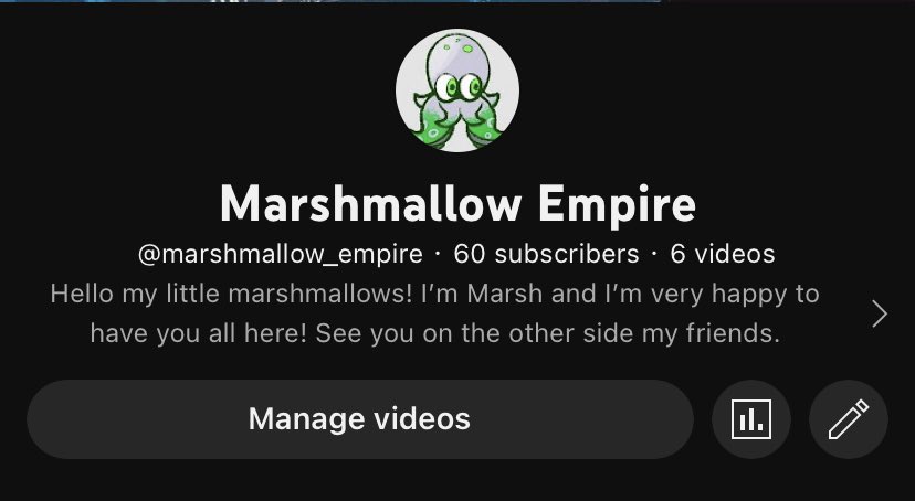 Marshmellow_emp's tweet image. 60 subscribers!! My community grows so so does my love for it 

I’m forever thankful for these people that are starting my journey on #YouTube it may not be fun but.. I’ll make the most of it #newyoutuber