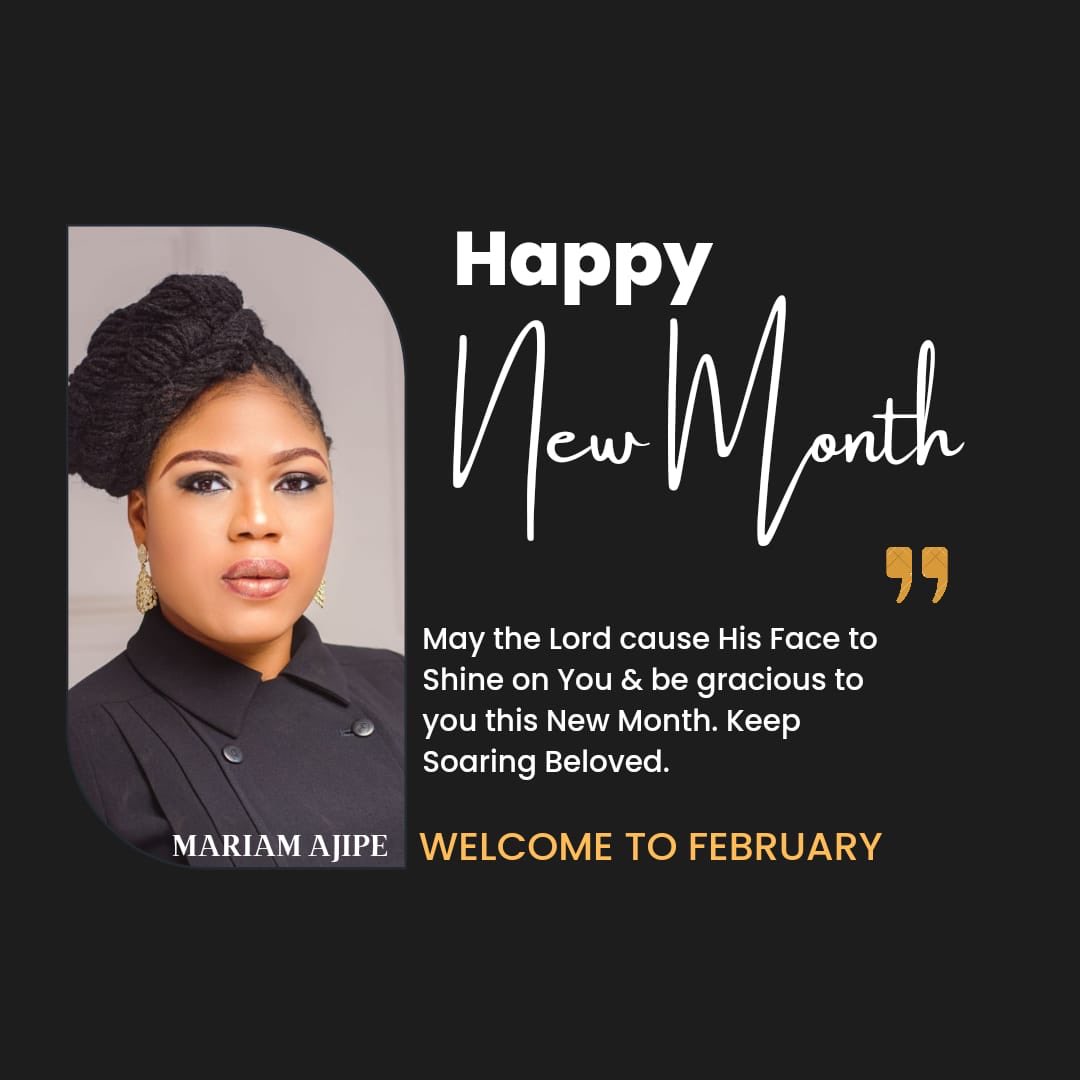 Mariamajipe1's tweet photo. In this new month,God is turning your trials to testimonies ,your obstacles to Miracles and all the barriers on your way shall be turned to stepping stone. Happy new month great people! https://t.co/Uu53GMm03t