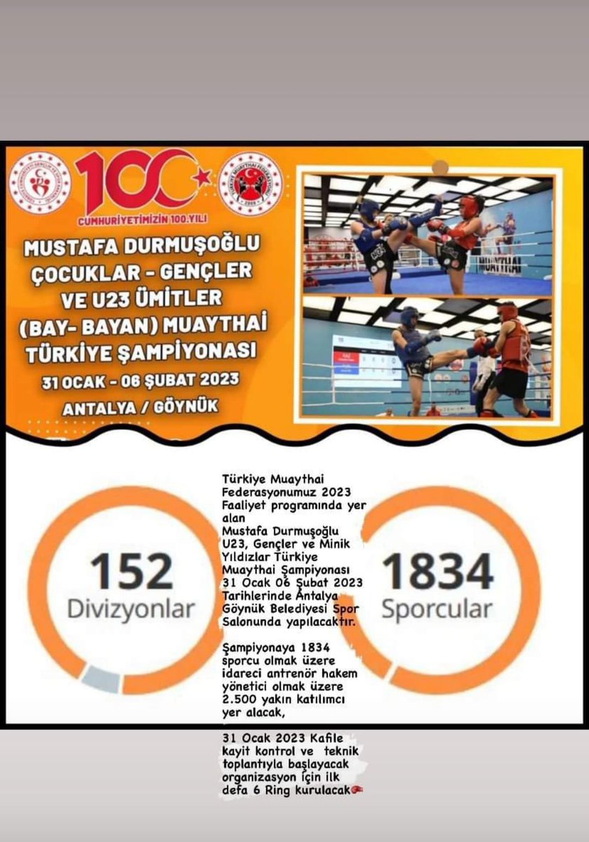 Öğrencilerimiz Antalya'da düzenlenen MuayThai Ferdi Türkiye Şampiyonasına katılıyor. 1834 sporcunun katıldığı şampiyonada mücadele edecek öğrencilerimize ve Beden Eğitimi Öğretmenimiz <a href="/AdilSecmen/">Adil Seçmen</a>'e yürekten başarılar diliyoruz. <a href="/Tut_Kaymakamlik/">Tut Kaymakamlığı</a> <a href="/tutmeb/">Tut İlçe Milli Eğitim Müdürlüğü</a> <a href="/TalipYCEL2/">Talip YÜCEL</a>