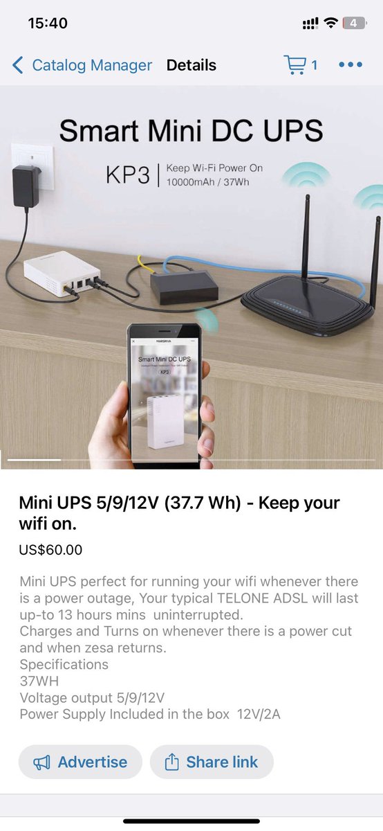 Piwai_'s tweet photo. @RealTalkFadzie Mini UPS Wifi Power Bank for $60, we’re mobile in Harare,Bulawayo,Gweru,Masvingo and Chiredzi. Call or WhatsApp on 0719639910 https://t.co/vXMnPHgDH2
