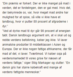 Er der ikke noget uansvarligt ved, spurgte jeg miljøprofessor Stiig Markager, at vi tager en masse jord ud af drift i en klimaforandret verden, hvor det bliver sværere at dyrke jorden og dermed sikre mad til verden? 

Det kontante svar:

Læs: mm.dk/artikel/profes…
#dkpol