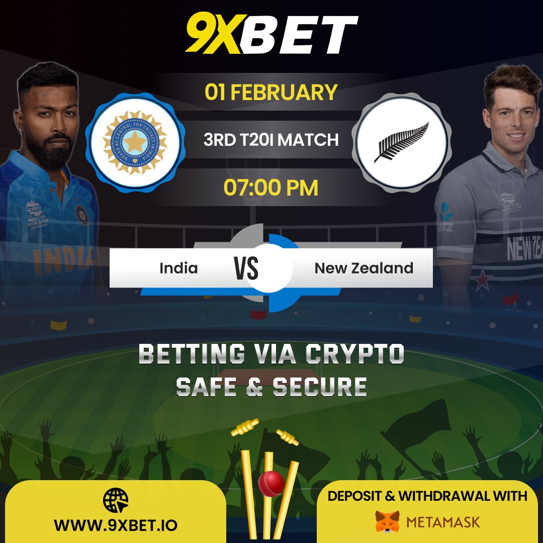 Don't miss a chance for betting on this match,
India vs New Zealand
The 3rd T20I match is at 7:00 pm

9xbet.io

#9xbet #sports  #casino  #bettingtips  #cricket  #sportsbetting