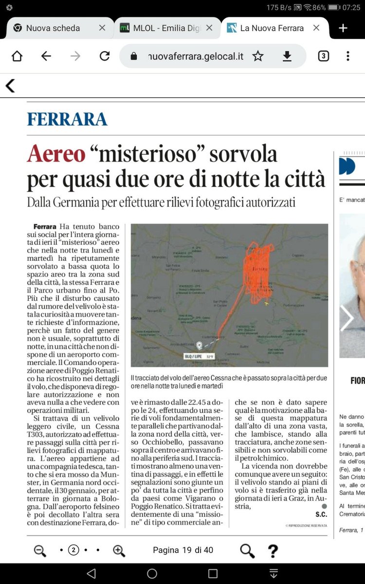 USAGE_project's tweet photo. Aerei notturni nei cieli del @ComuneDiFerrara con le incredibili apparecchiature a bordo di @AVT_Geomatics. Il nuovo James Bond? Spie industriali? No, siamo noi di USAGE che proviamo a salvare il Pianeta. Vuoi sapere come? 👉 https://t.co/Z7UPGwb80V https://t.co/JxpzdE05Sv