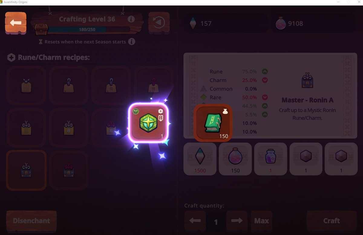 8 tiradas = 1 gaia's force buen inicio para la 3ra era

<a href="/AxieInfinity/">Axie Infinity</a>